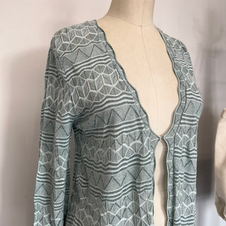 Cardigan long en tricot scintillant D. Exterior