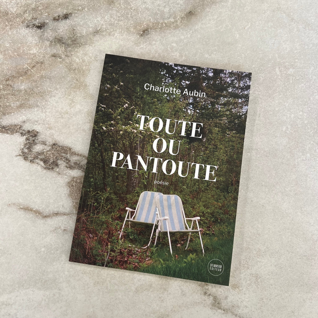 Recueil de poésie Toute ou pantoute Charlotte Aubin