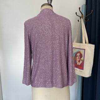 Veston violet à sequins Amina Rubinacci