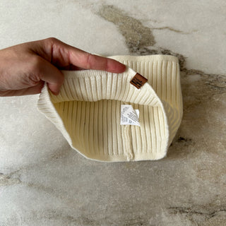 Cache-cou mi-saison tricot crème Deux par Deux 6/24 mois