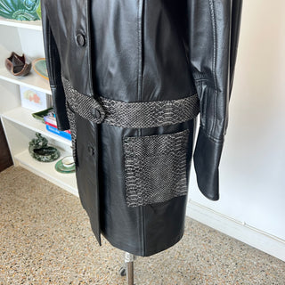 Manteau en cuir Lavoie Morin cuir et fourrures