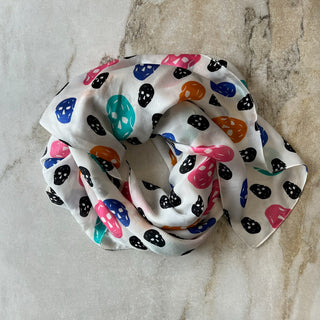 Foulard en soie Hood Skull
