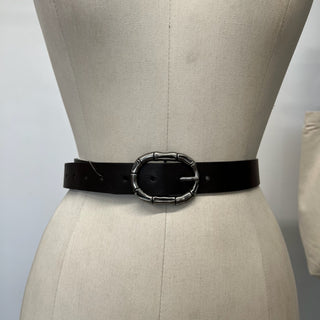 Ceinture en cuir chocolat
