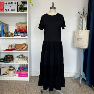 Robe midi noire Red Valentino