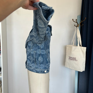 Veste denim imprimé Claudie Pierlot