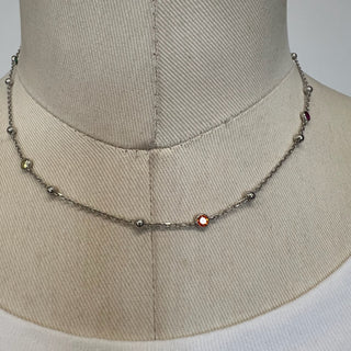 Collier court argent 925