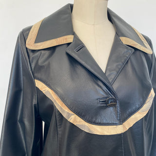 Manteau en cuir Lavoie Morin cuir et fourrures