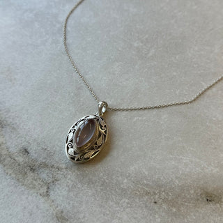 Collier vintage gros pendentif argent 925