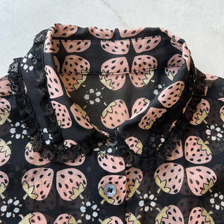 Chemise en soie fraises Red Valentino