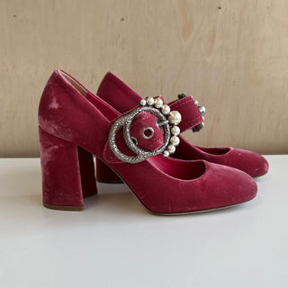 Chaussures velours Miu Miu