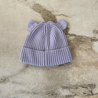 Tuque mi-saison tricot mauve Deux par Deux