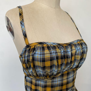 Robe à carreaux Majorelle