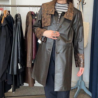 Manteau en cuir Lavoie Morin cuir et fourrures