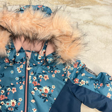 Charger l&#39;image dans la galerie, Manteau d&#39;hiver fleurs Deux par Deux 4 ans
