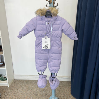 Ensemble d'hiver une pièce violet Deux par Deux 18 mois