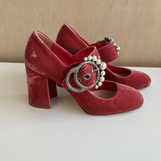 Chaussures velours Miu Miu