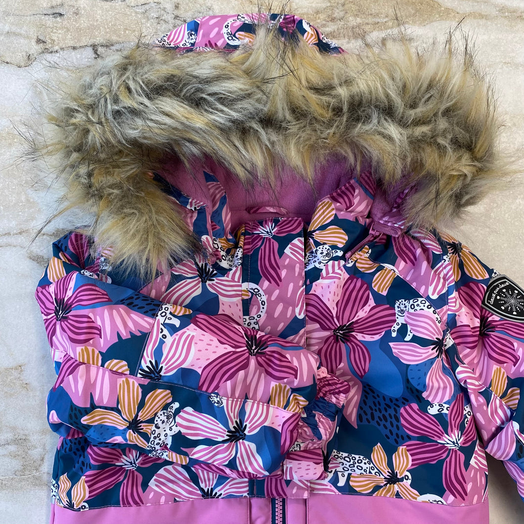 Manteau d'hiver fleurs et jungle Deux par Deux 4 ans