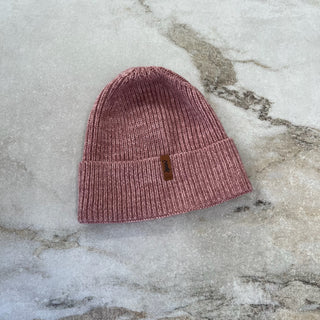 Tuque mi-saison tricot rose Deux par Deux 5/8 ans