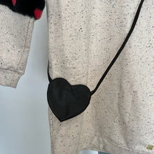 Charger l'image dans la galerie, Robe à capuchon en éponge française scintillant avec sacoche en cœur Deux par Deux 8 ans
