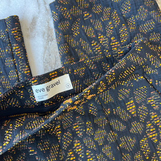 Pantalon Clint Jacquard orange Eve Gravel