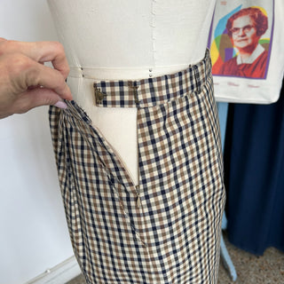 Jupe vintage carreauté Aquascutum London