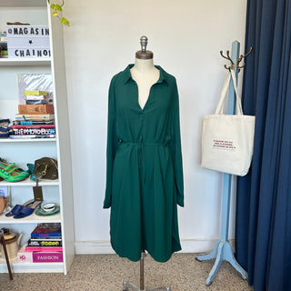 Robe verte Anastasia Annick