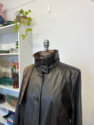 Manteau en cuir Lavoie Morin cuir et fourrures