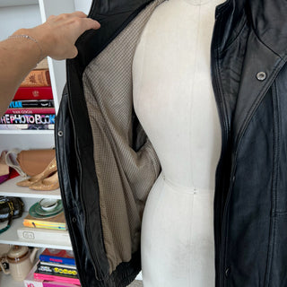 Manteau en cuir Chaps Ralph Lauren