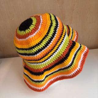 Chapeau tricot orange