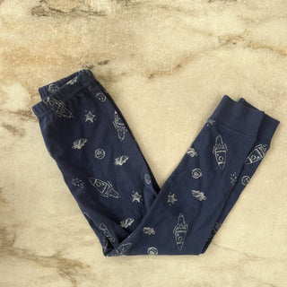 Pantalon leggings pyjama fusées Deux par Deux 4 ans