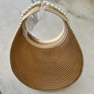 Casquette de plage en paille
