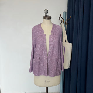 Veston violet à sequins Amina Rubinacci