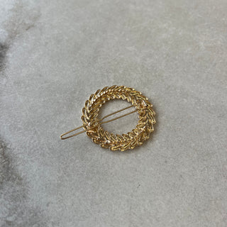 Barette couronne dorée