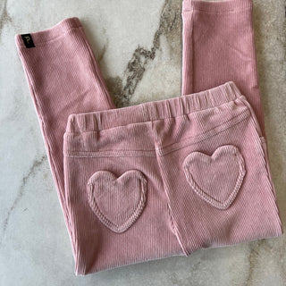 Pantalon corduroy poches cœurs Deux par Deux 4 ans