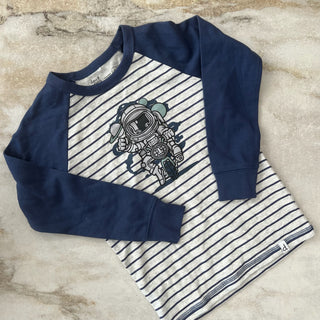 Chandail pyjama astronautes Deux par Deux 4 ans