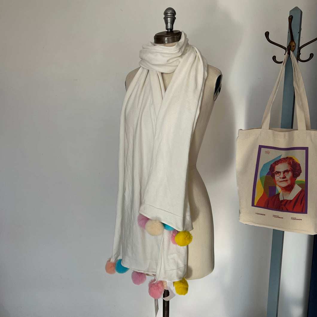 Foulard blanc MC Lorene