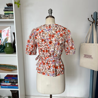 Blouse fleurie Cream