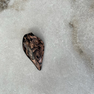 Pendentif verre souflé brun
