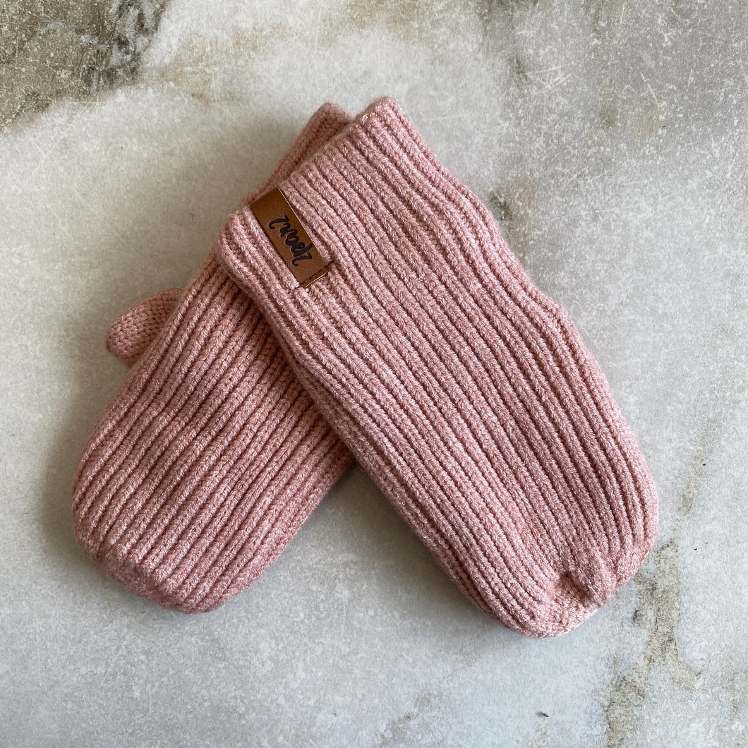 Mitaines mi-saison tricot pour enfants Deux par Deux