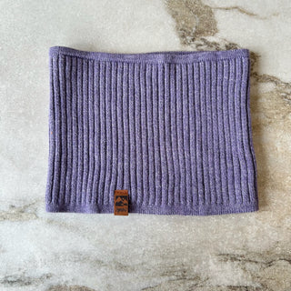 Cache-cou mi-saison tricot mauve Deux par Deux 2/6 ans