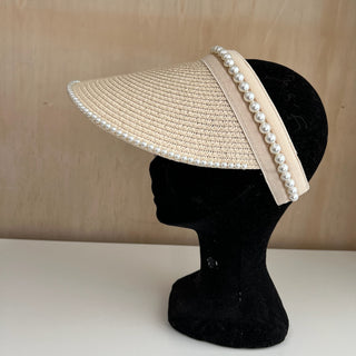 Casquette de plage en paille
