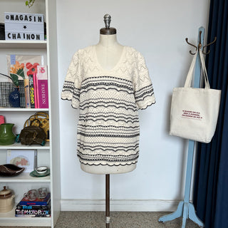 Chandail à manches courtes tricot Vero Moda Curve