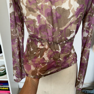 Blouse transparente Sandwich