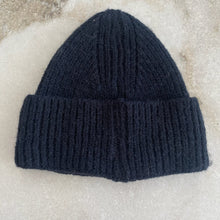 Charger l&#39;image dans la galerie, Tuque mi-saison tricot pour enfants Deux par Deux noir

