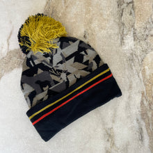 Charger l&#39;image dans la galerie, Tuque hiver noir, jaune et rouge Deux par Deux
