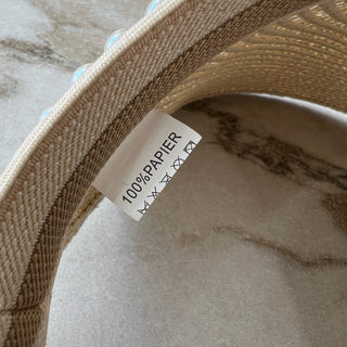 Casquette de plage en paille