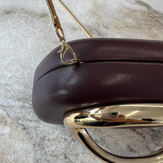 Sac à main pochette bourgogne