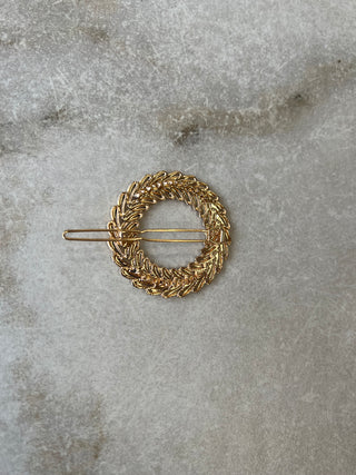 Barette couronne dorée
