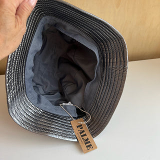 Chapeau cloche argenté Palme