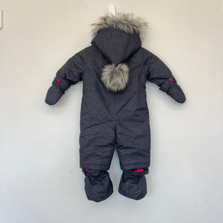 Ensemble d'hiver une pièce chat gris Deux par Deux